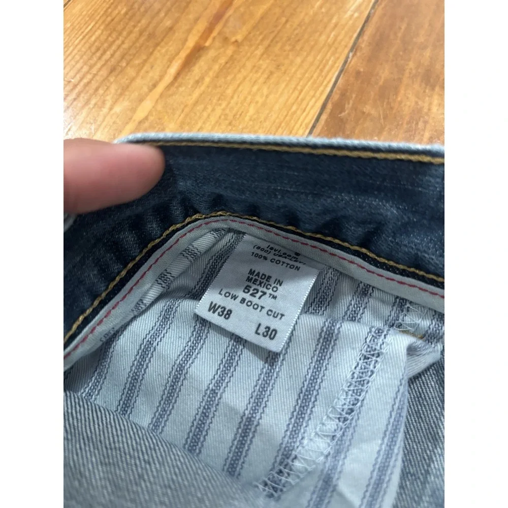 Levi's 527 Low Boot Cut Men's Jeans W38 L30 Medium Wash Blue Denim